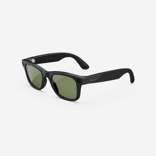 Ray-Ban Meta Wayfarer 53mm (Gen 2) - Shiny Black (G-15 Green)