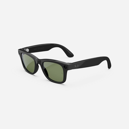 Ray-Ban Meta Wayfarer 50mm (Gen 2) - Shiny Black (G-15 Green)