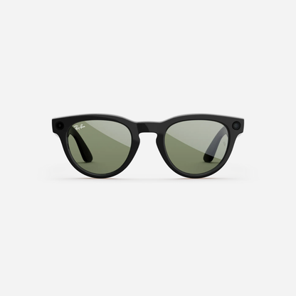 Ray-Ban Meta Low Fit Headliner (Gen 2) - Shiny Black (G-15 Green)