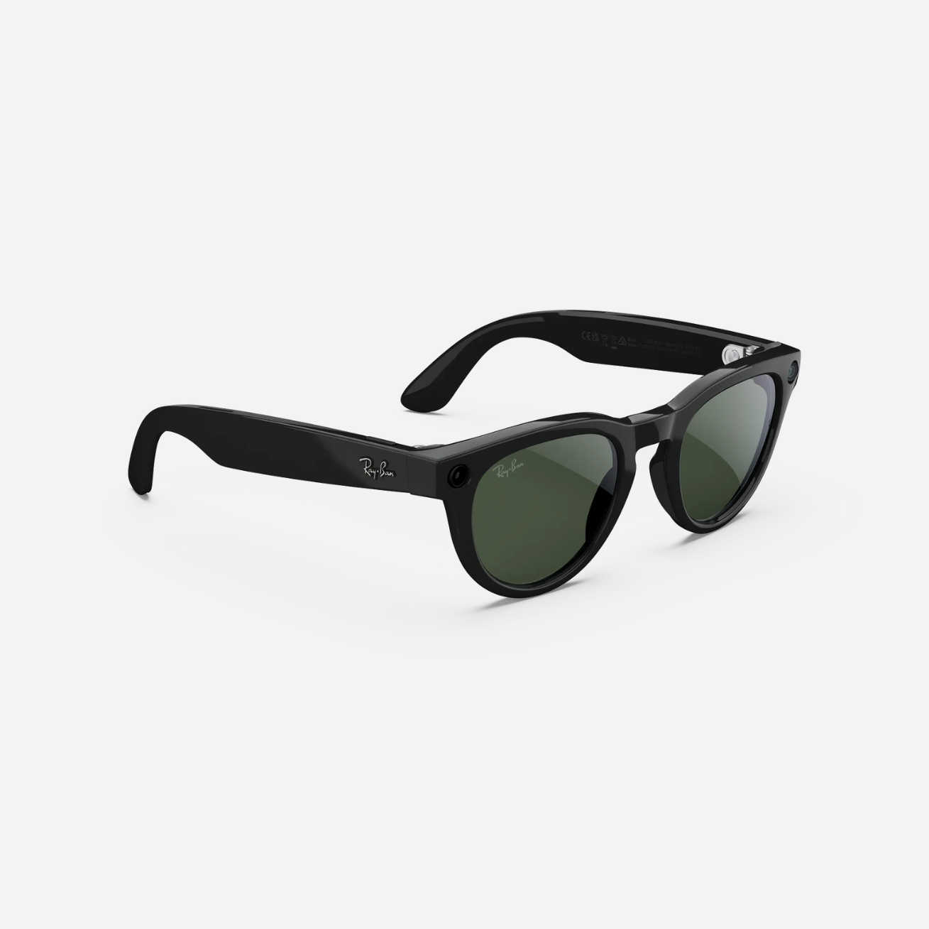 Ray-Ban Meta High Fit Headliner (Gen 2) - Shiny Black (Graphite Green Transitions®)