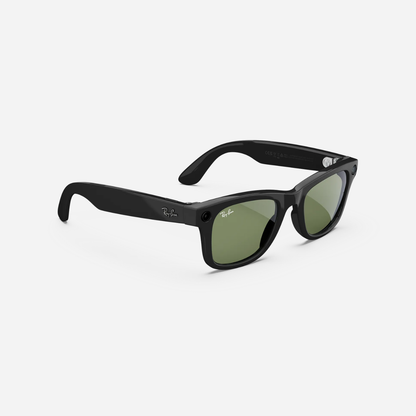 Ray-Ban Meta Wayfarer 50mm (Gen 2) - Shiny Black (G-15 Green)