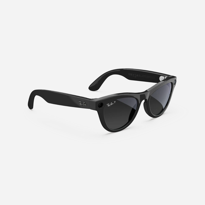 Ray-Ban Meta Skyler 52mm (Gen 2) - Shiny Black (Gradient Graphite Polarised)