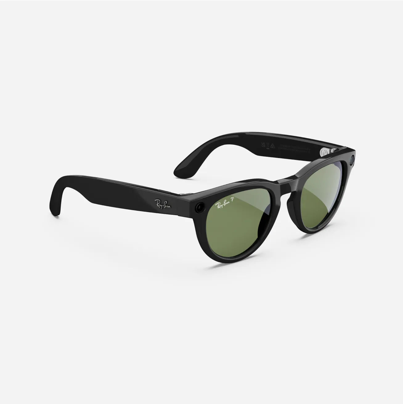 Ray-Ban Meta High Fit Headliner - Shiny Black (G15 Polarised)