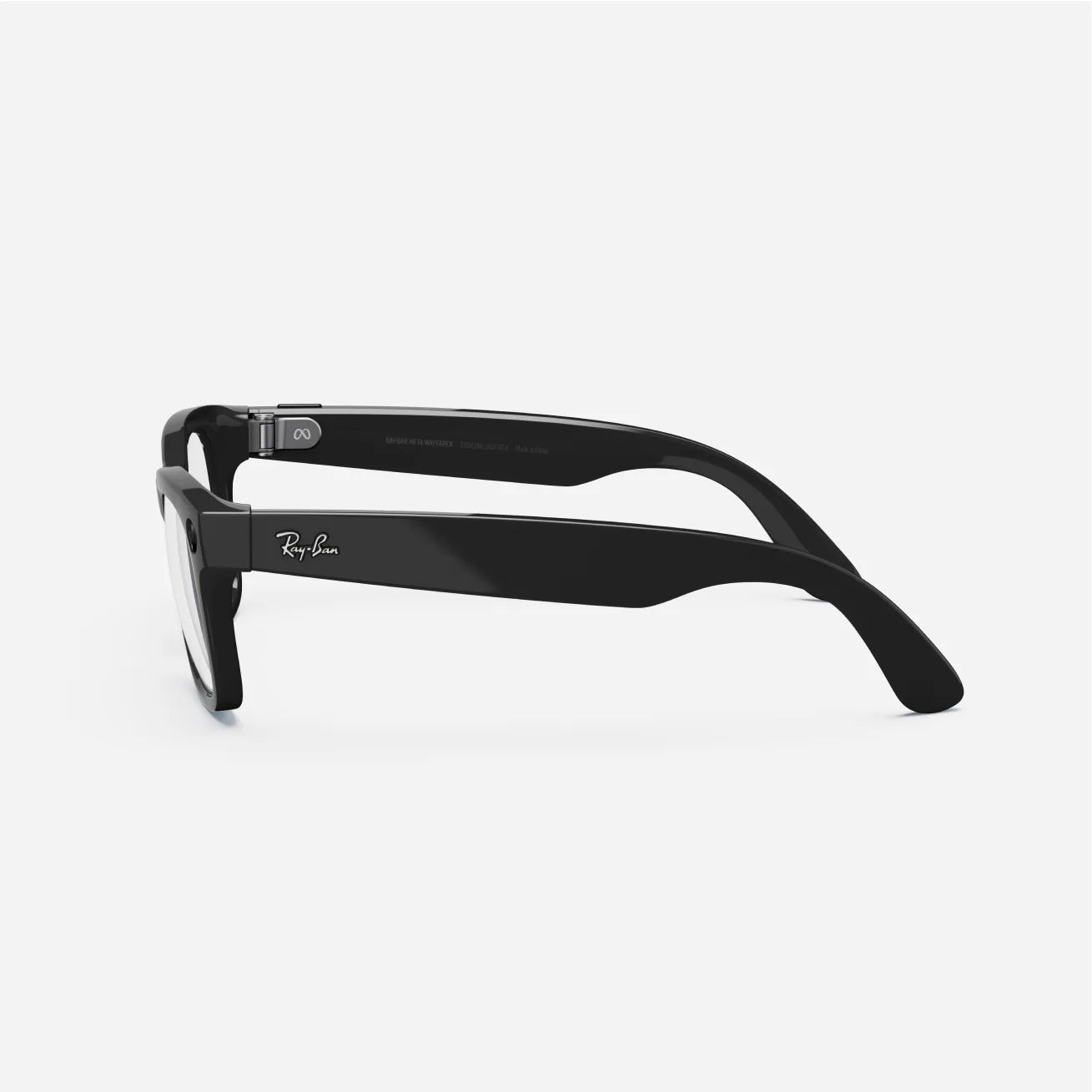 Ray-Ban Meta Wayfarer 50mm - Shiny Black (Clear)