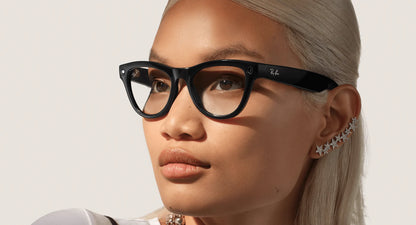 Ray-Ban Meta Skyler - Shiny Black (Clear)