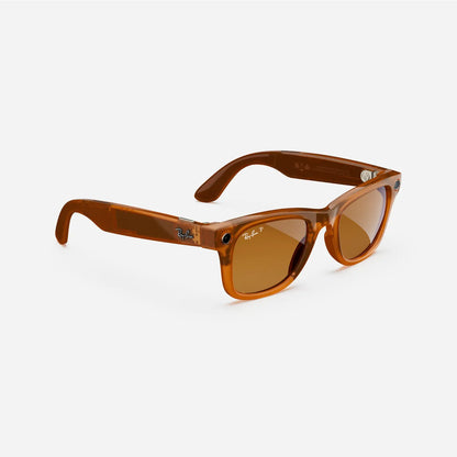 Ray-Ban Meta Wayfarer 50mm - Caramel (Brown Polarised)