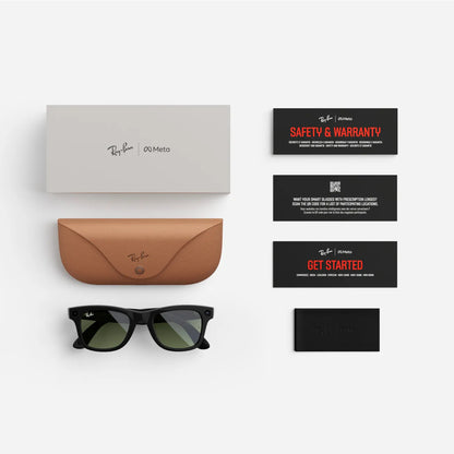 Ray-Ban Meta Wayfarer 50mm - Shiny Black (G15 Tint)