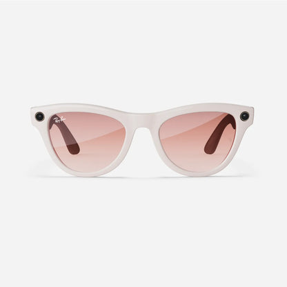 Ray-Ban Meta Skyler - Chalky grey (Cinnamon Pink Tint)