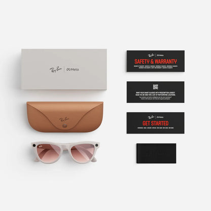 Ray-Ban Meta Skyler - Chalky grey (Cinnamon Pink Tint)