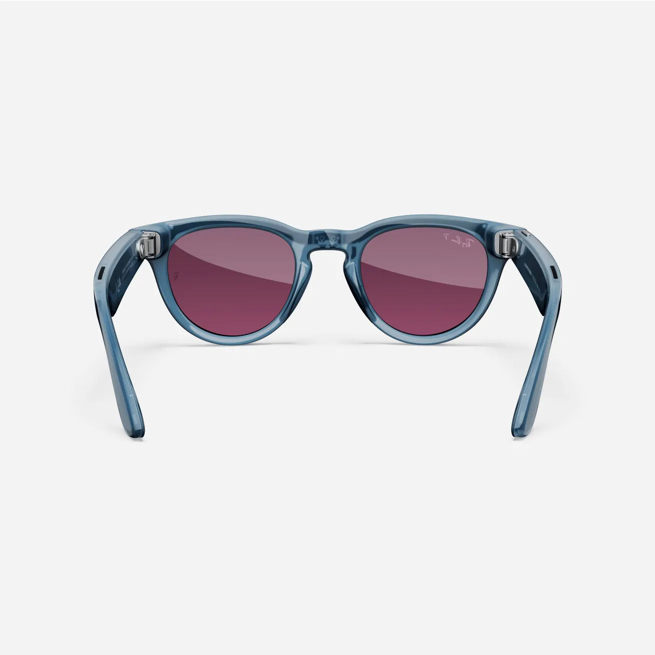 Ray-Ban Meta High Fit Headliner - Jeans (Dusty Red Polarised)