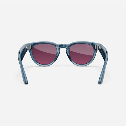 Ray-Ban Meta High Fit Headliner - Jeans (Dusty Red Polarised)