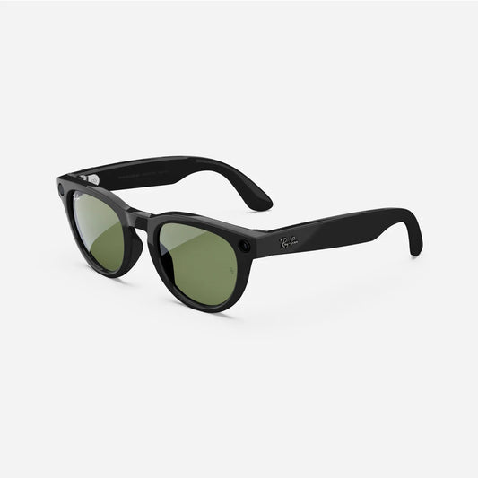 Ray-Ban Meta Low Fit Headliner - Shiny Black (G15 Tint)