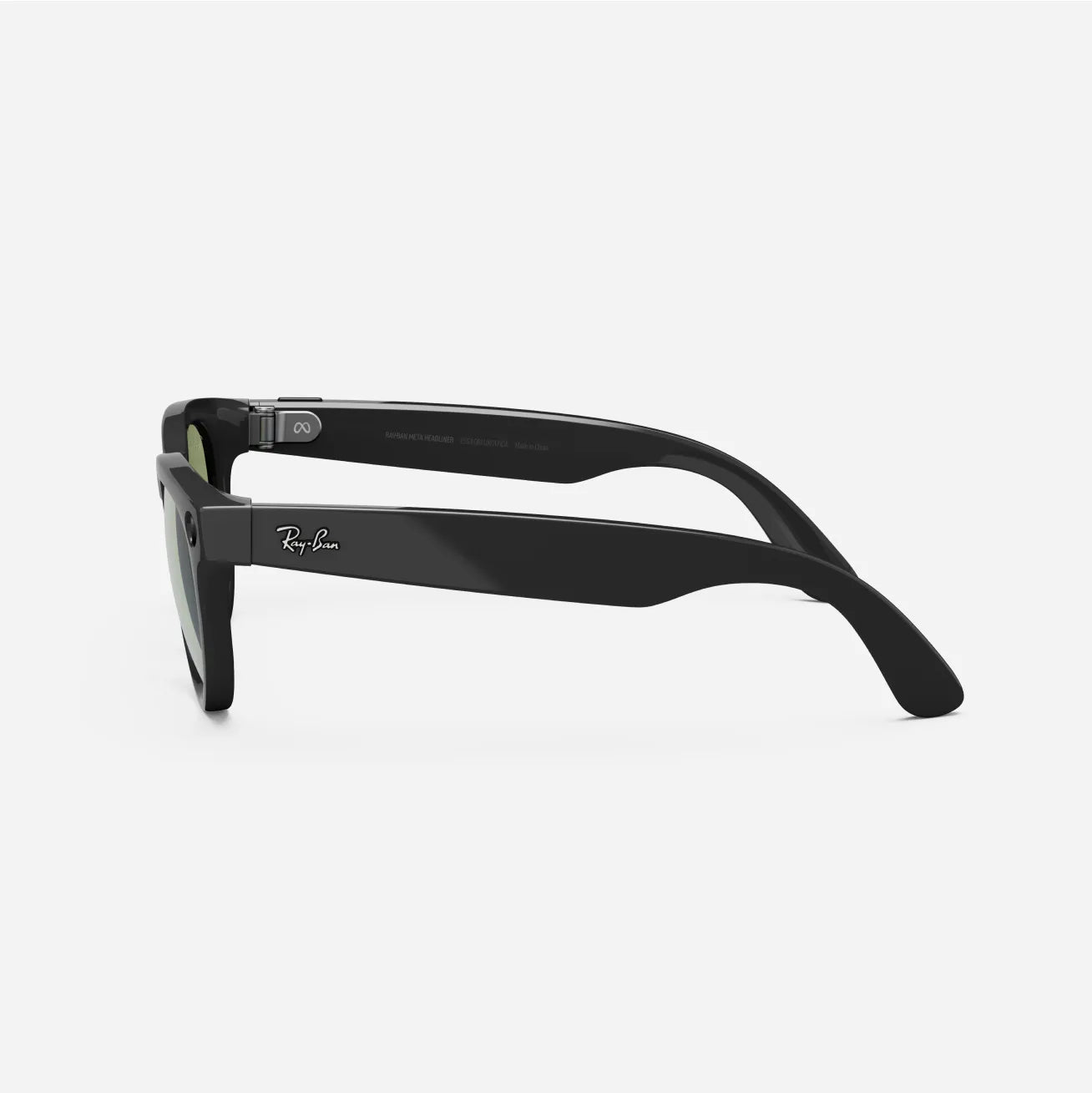 Ray-Ban Meta Low Fit Headliner - Shiny Black (G15 Tint)