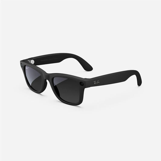 Ray-Ban Meta Wayfarer 50mm - Matte Black (Graduated Grey Polarised)