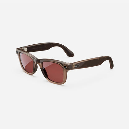 Ray-Ban Meta Wayfarer 53mm - Warm Stone (Watermelon Red Transitions)