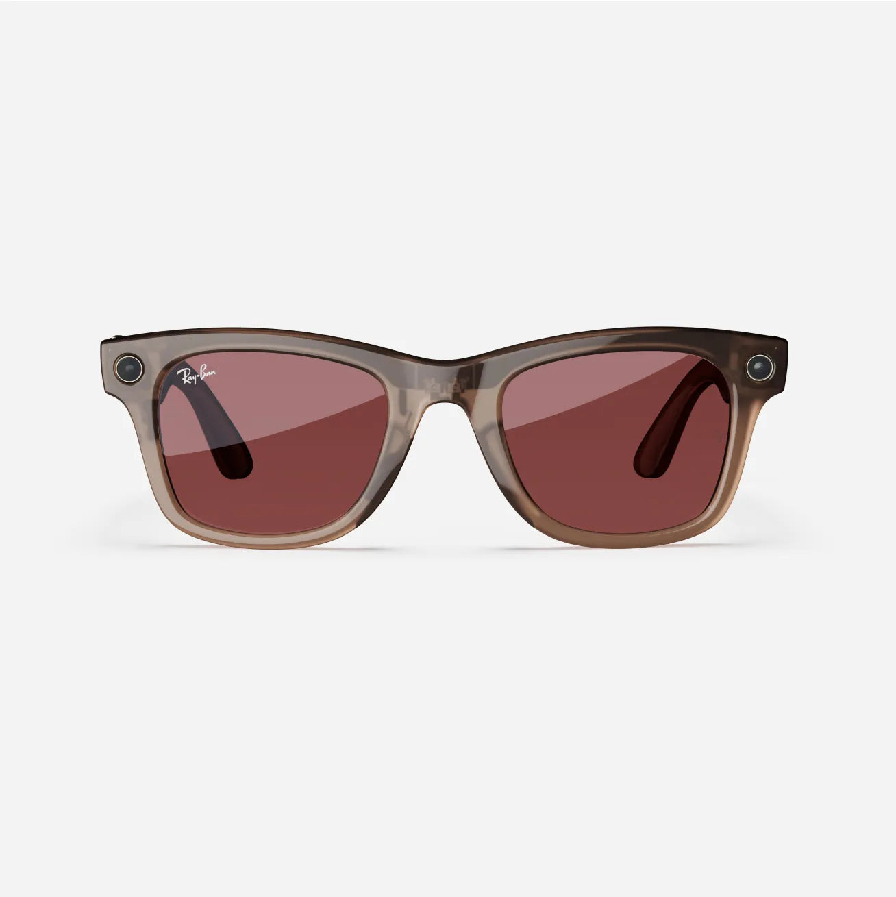 Ray-Ban Meta Wayfarer 53mm - Warm Stone (Watermelon Red Transitions)