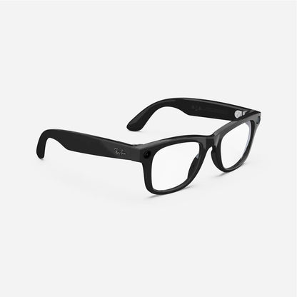 Ray-Ban Meta Wayfarer 50mm - Shiny Black (Clear)